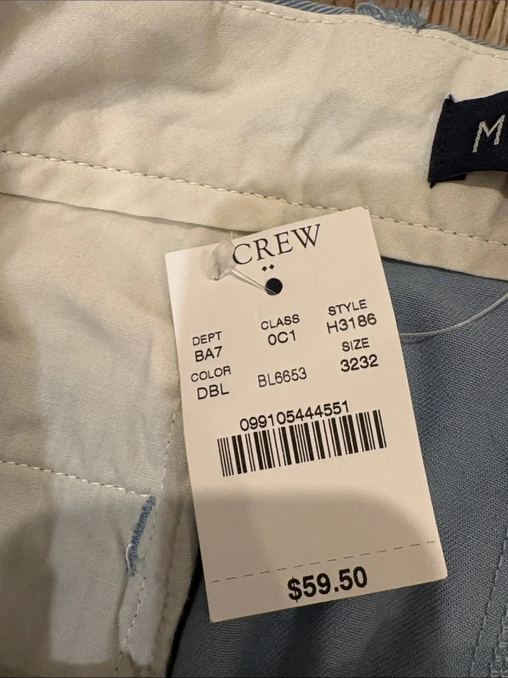 J. Crew Light Blue Men's Chinos